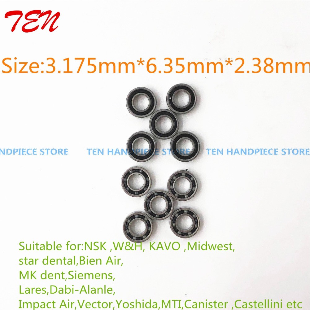 2018 good quality 10pcs dental handpiece Bearing/nsk turbine ceramic Bearing/ Kavo handpiece Bearing