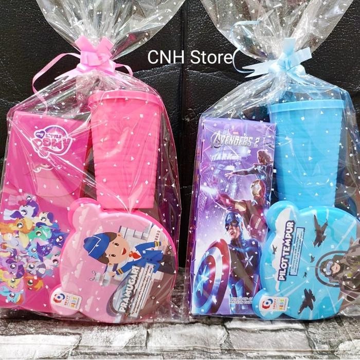 (Allthebest) 3 IN 1 SOUVENIR ULANG TAHUN ANAK / HAMPERS ULTAH ANAK / BINGKISAN ULTAH / HADIAH LOMBA