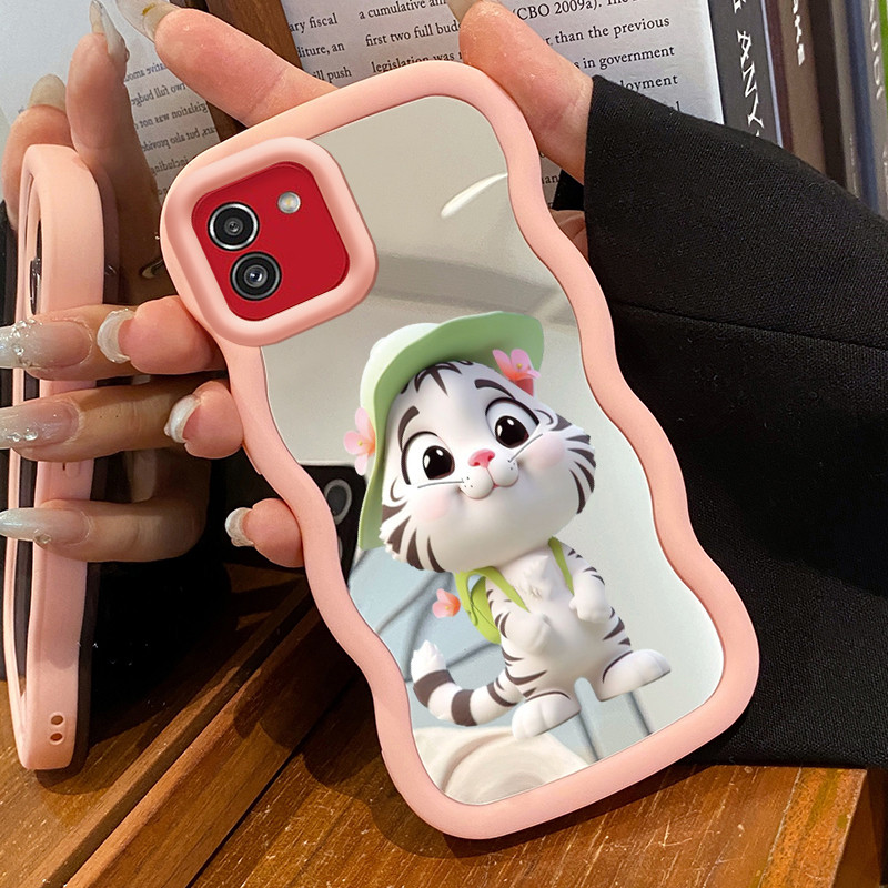 Casing Untuk Samsung A03 A03s A02s M02s F02s Case Casing Harimau Putih pola Kasing HP Silikon Softca