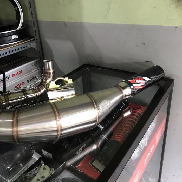 Knalpot Racing Vespa Drc Victory Jl Exhaust Stainless Carbon