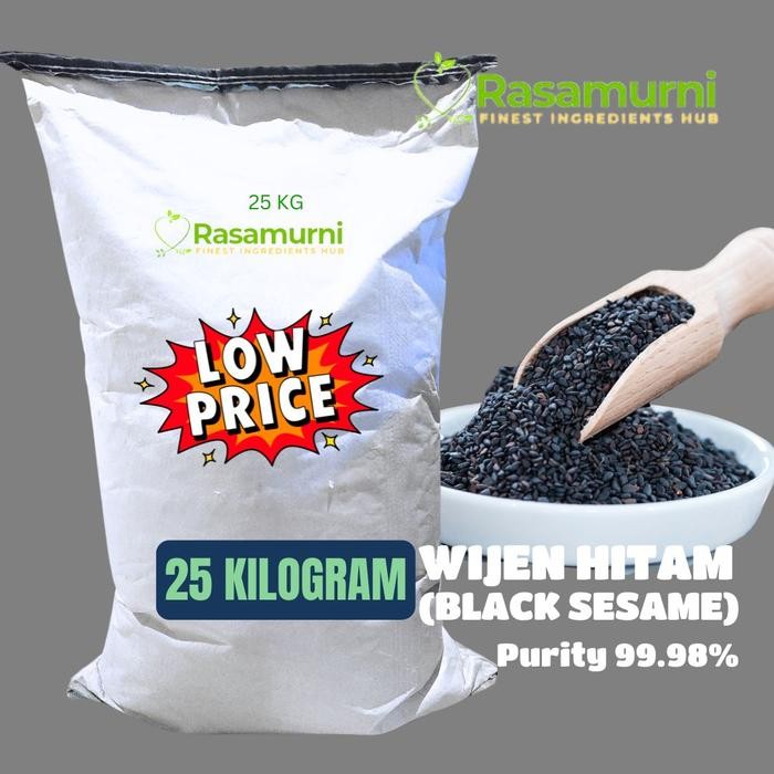 

WIJEN HITAM (BLACK SESAME) 25 KG / SACK HARGA LEBIH IRIT