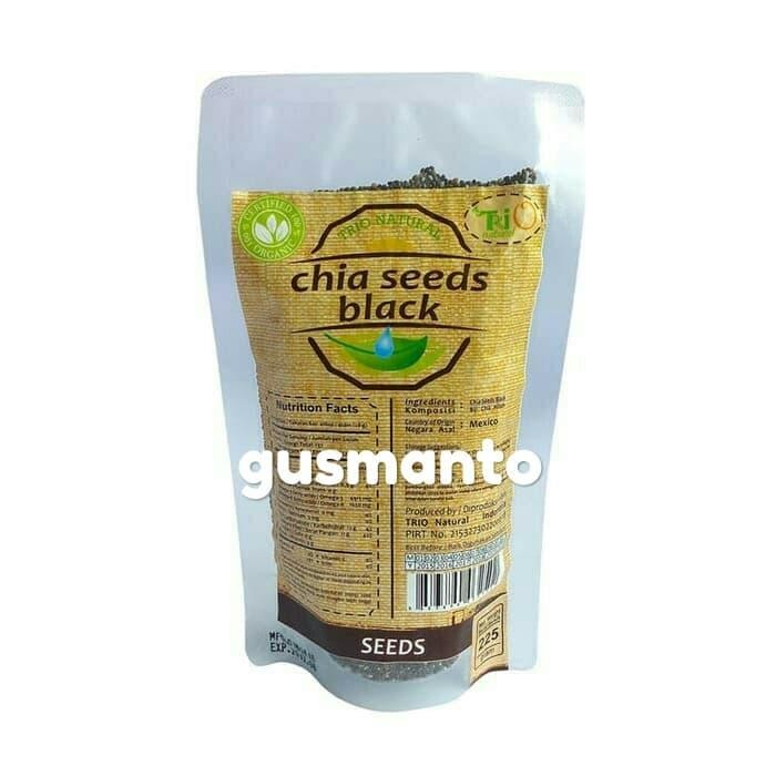 

Trio Natural Chia Seeds Black 250gr Trio Biji Chia Seeds Hitam