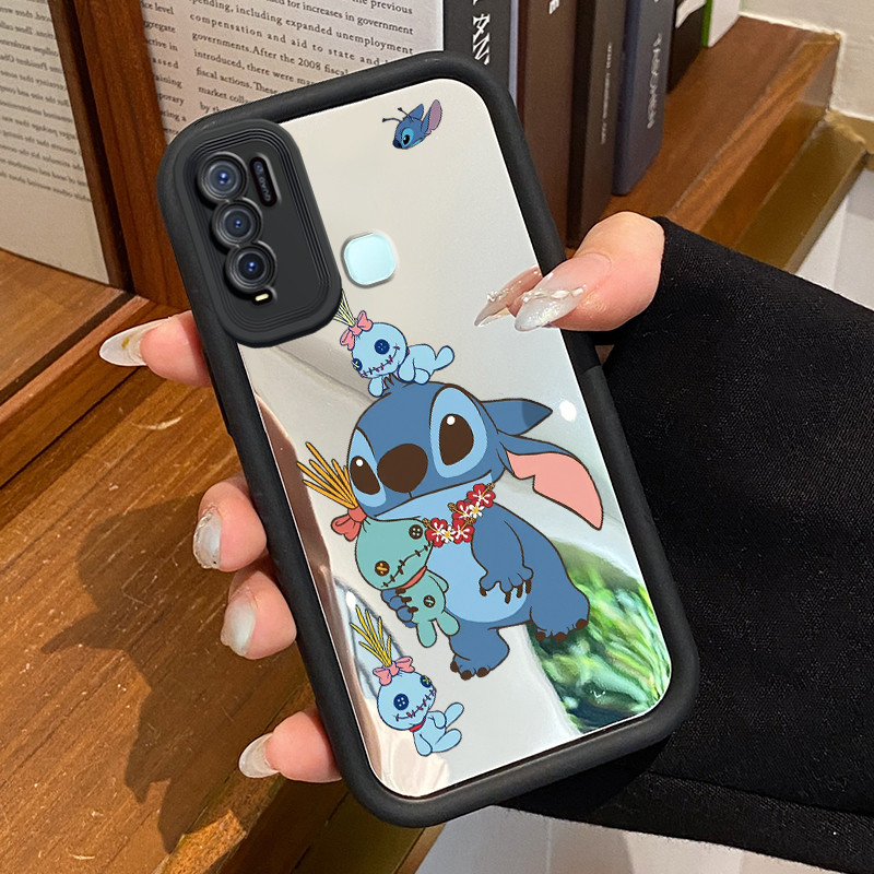 Casing Hp VIVO Y50 VIVO Y30 VIVO Y30i Case Casing ponsel Anime imut karakter Mirror Cover Softcase K