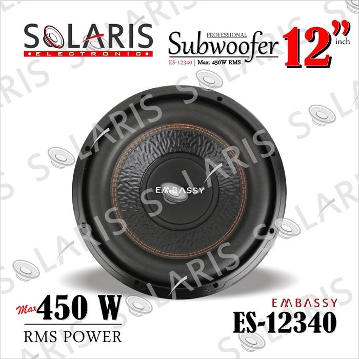 Spesial Subwoofer 12 Inch Double Coil 3 Magnet Embassy Es-12340