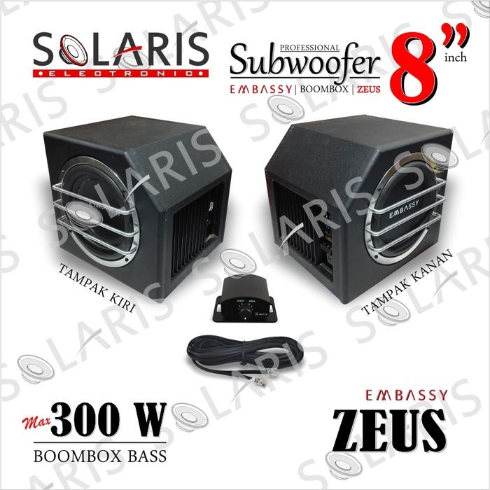 Paling Murah Subwoofer Aktif 8 Inch Boombox Embassy - Zeus