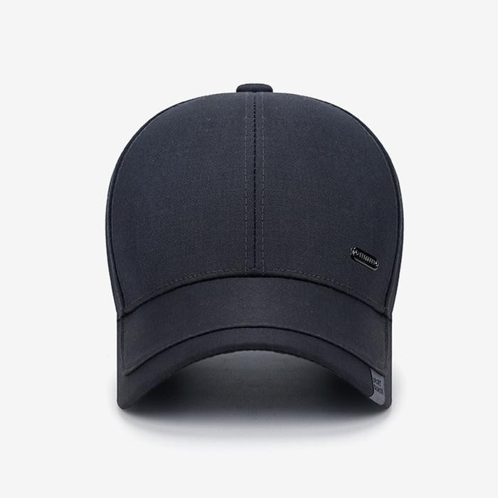 Yarra Topi Baseball Outfit Distro Pria Wanita Fashion Casual Cap Abu Hitam Polos Gaya Kekinian