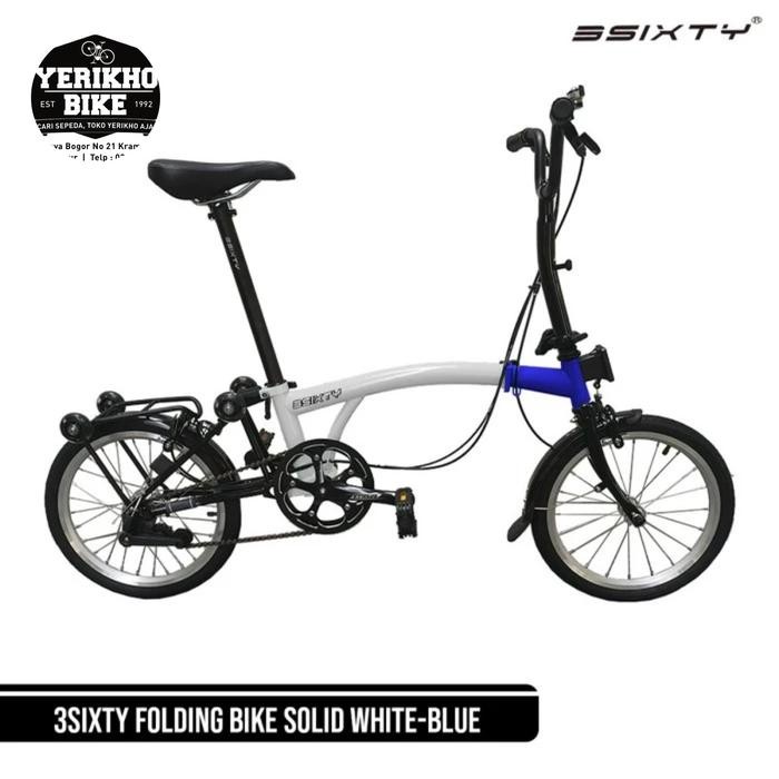 Sepeda Lipat Folding Bike 16 3Sixty Midnight Black