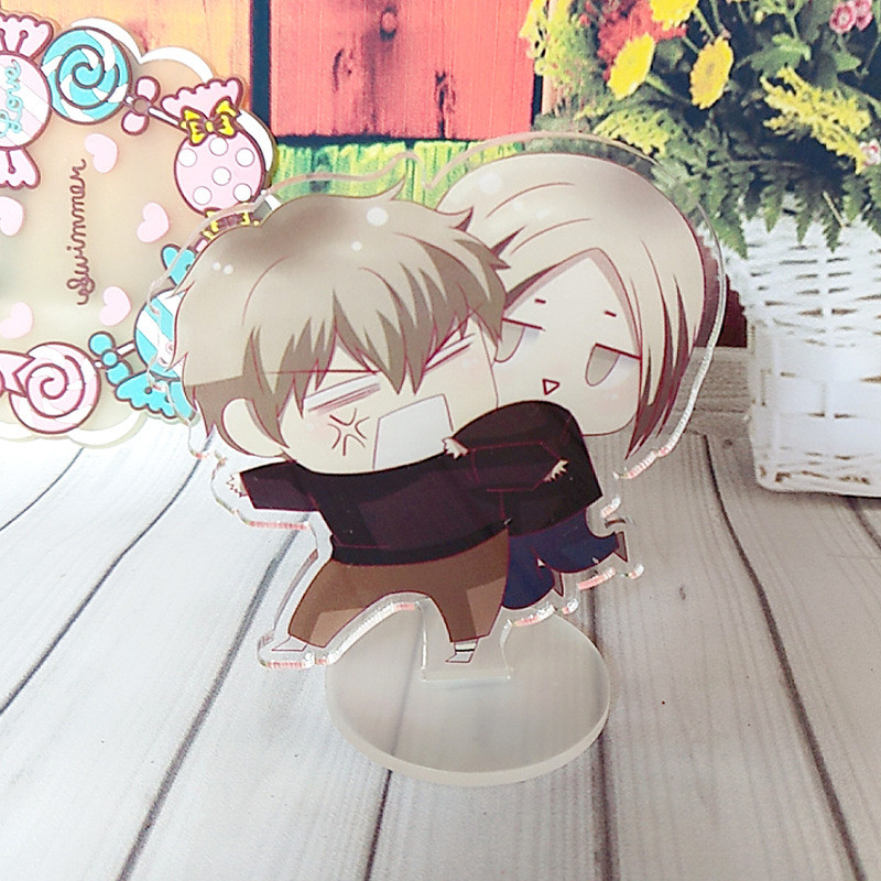 New Old Xian 19 Days Mini Figurines Acrylic Stands Mo Guanshan, He Tian Manga Characters Model Plate