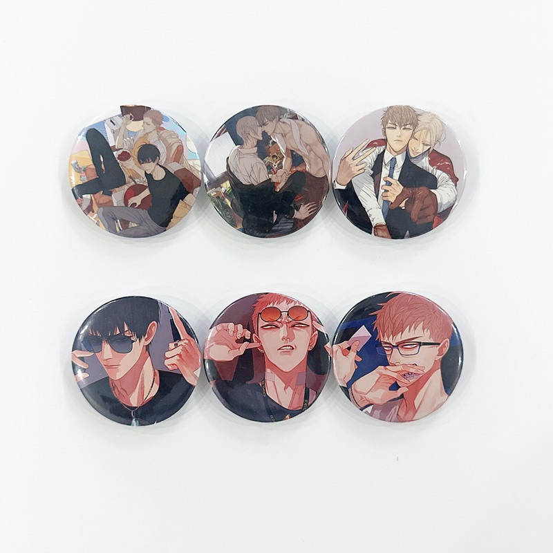 6-12 PCS Random Old Xian 19 Days Anime Badges Set - He Tian & Mo Guanshan Enamel Pins Cosplay Gift