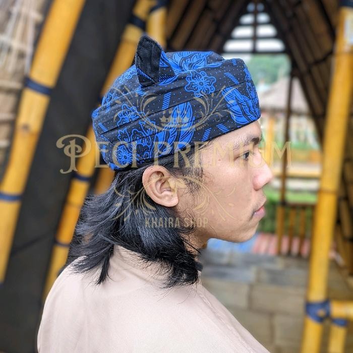 ASLI Iket Sunda CANDRA SUMIRAT BADUY KENEKES - Ikat Iket Totopong Sunda Motif Baduy Kanekes -