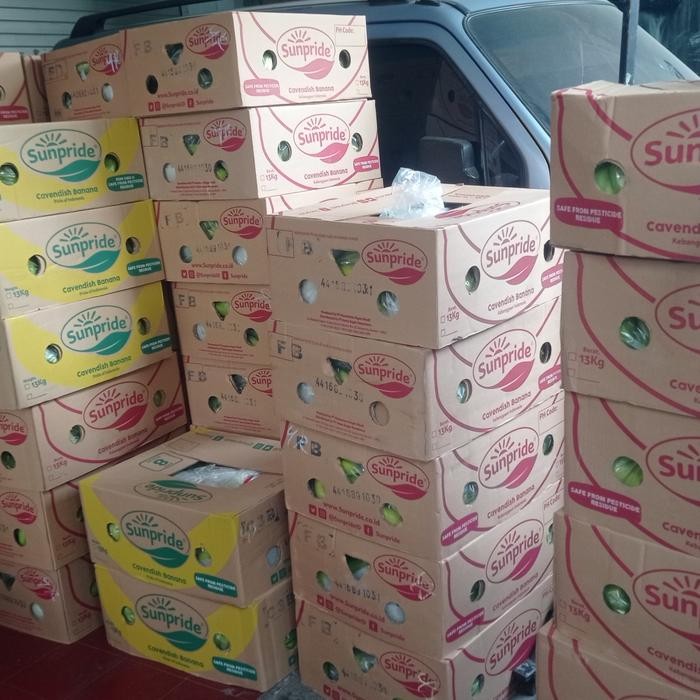 

ORIGINAL Pisang cavendish Sunpride protolan 1 box / karton (13 kg) READY STOCK