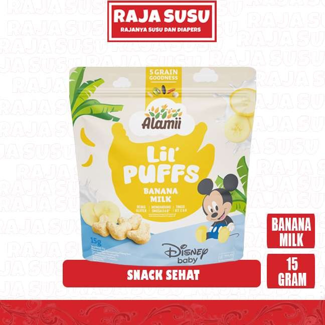 

ALAMII LIL PUFFS BANANA MILK 15GR - RAJA SUSU