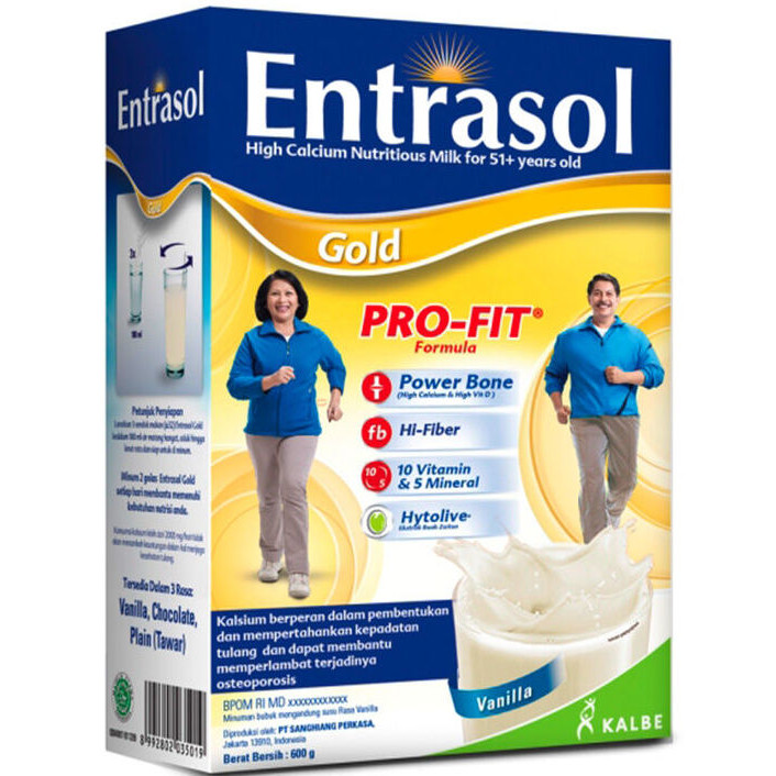 

ENTRASOL GOLD VANILA 580GR - RAJA SUSU