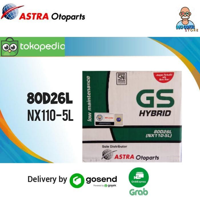 AKI MOBIL FORTUNER DIESEL GS HYBRID 80D26L