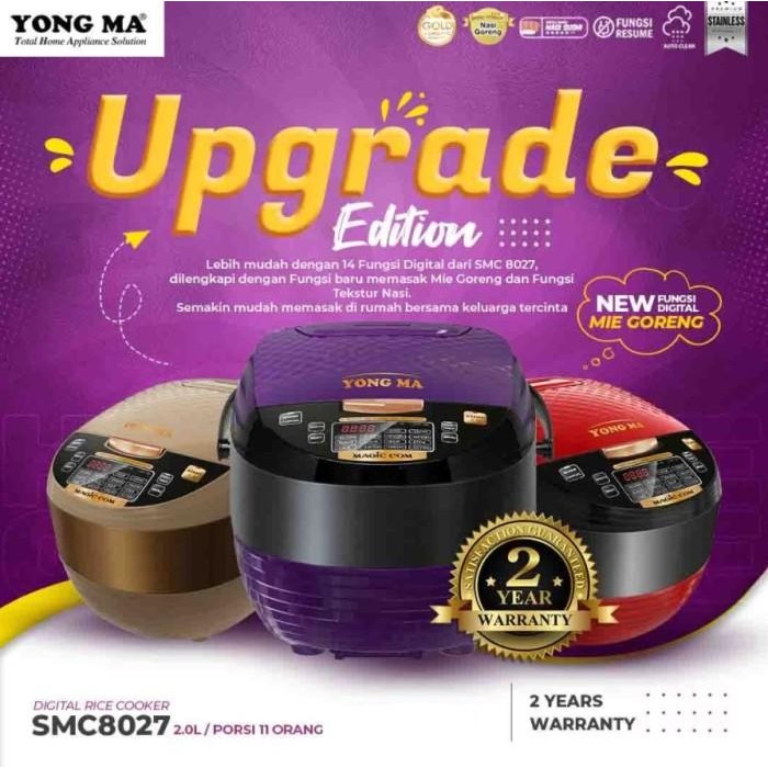 NEW Yong Ma SMC-8027 Digital Rice Cooker SMC 8027 SMC8027