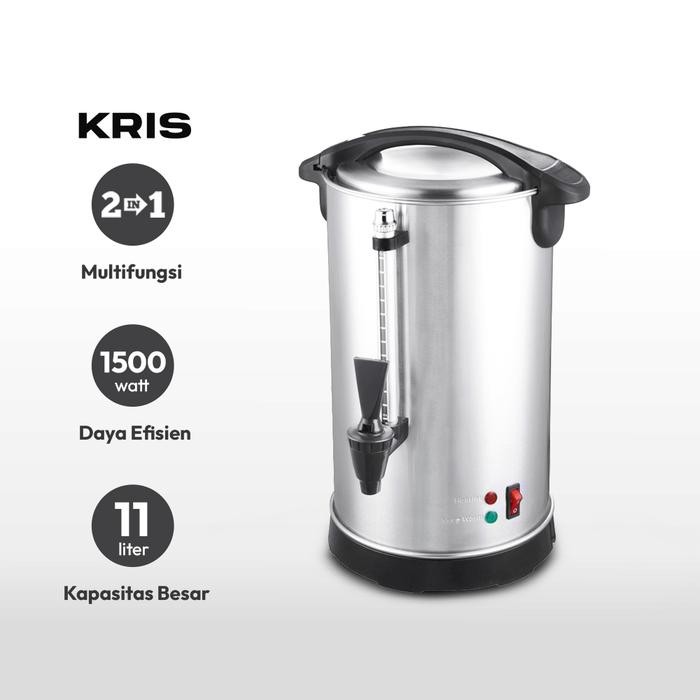 Azko Kris 11 Ltr Teko Listrik Ceret Food Grade Dengan Handle Ketel Air Electric Kettle Wadah Masak