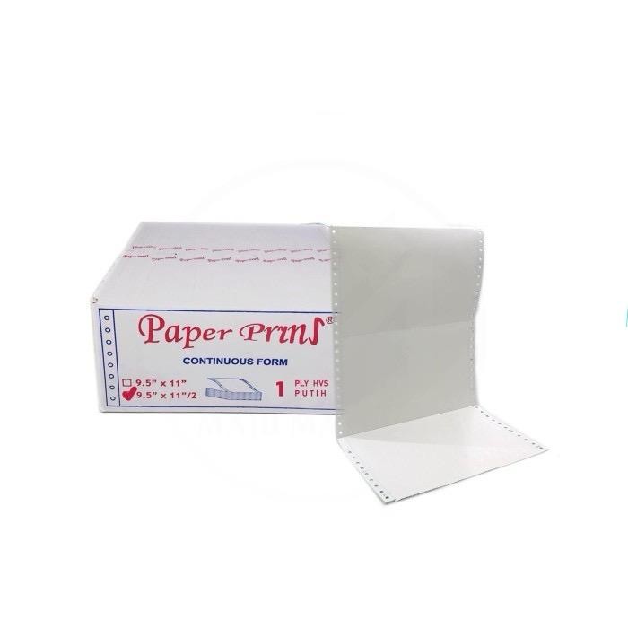 

Promo! Kertas Continuous Form Paperpryns 1 Ply Hvs 9.5 X 11 Full / Bagi 2