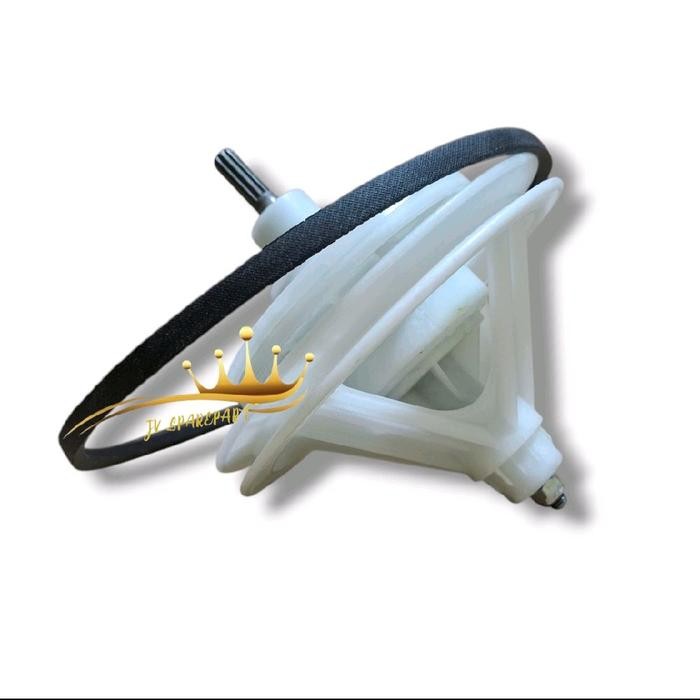 [POLYTRON PWM 7567] SET GEARBOX POLYTRON + VANBELT MESIN CUCI POLYTRON 2 TABUNG PWM 7567