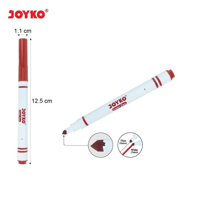 

(Imk) - Color Pen Pulpen Pena Warna Joyko Clp-04 12 Warna Colors