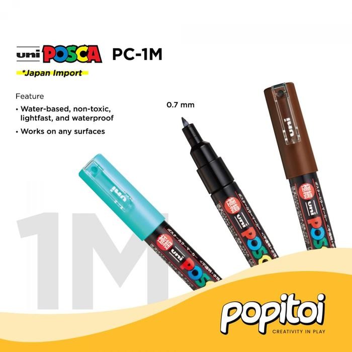 

(Imk) - Uni Posca Pc-1M Paint Marker (Ultra Fine Point) Spidol Acrylic Kaligrafi Warna Warni