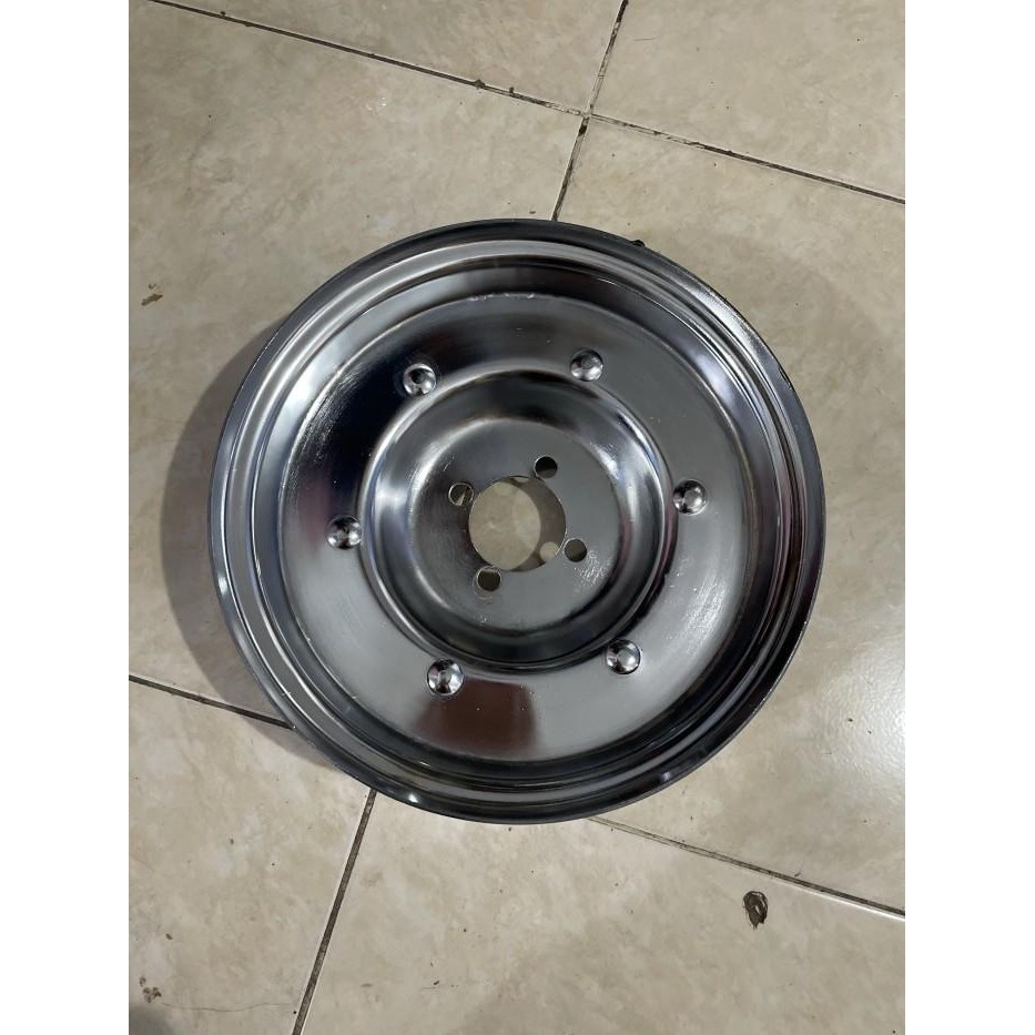 Velg Pelek Vespa Vbb / Bajaj Chrome Ring 10 Chrome Murah Bagus