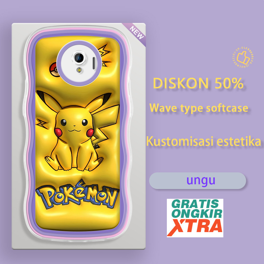 Casing HP Samsung J2 J4 J6 J7 Prime Plus 2018 J7 2015 Core NXT J5 Pro 4G 2017 J3 2016  Pola Pikachu 