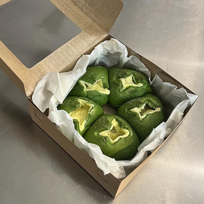 

matcha cream cheese buns appetito bakehouse