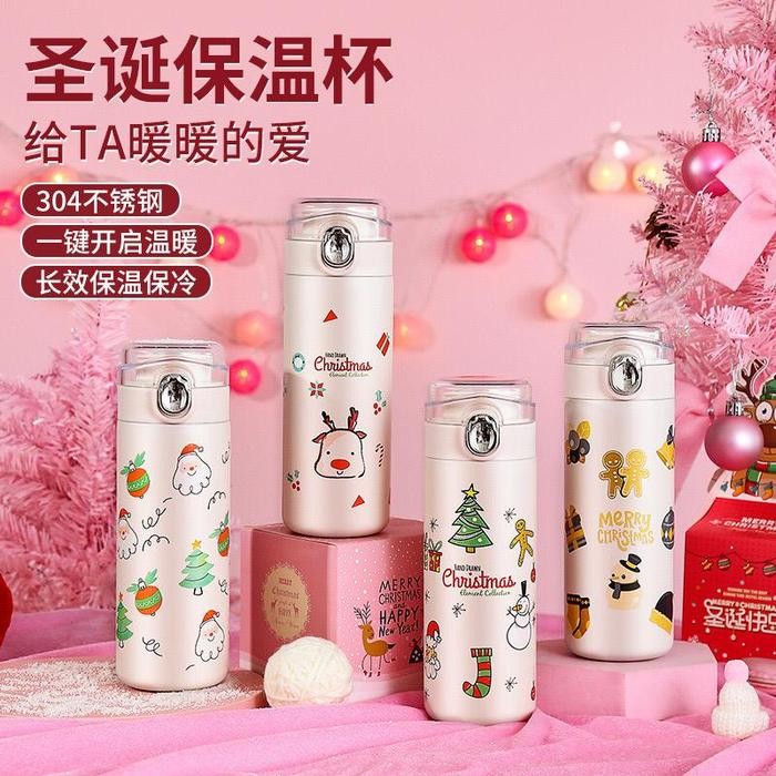 

tumbler natal christmas thermos 304 / kado natal / hampers natal