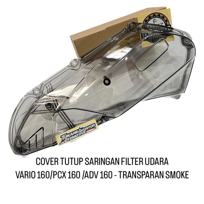 COVER TUTUP FILTER UDARA VARIO 160 PCX/ADV 160 TRANSPARAN SMOKE