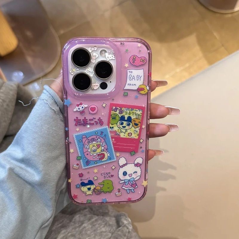 Tamagotchi Anti Crack Lucu Casing Hp VIVO Y05 V70 FE Y29 Y19S V50 V40 Lite Y19S Pro Y100 5G Y18 Y15 