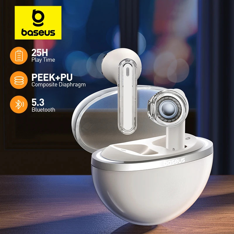 Baseus Bowie E5 TWS Wireless Earphones Bluetooth 5.3 Earbuds 25H Playtime 2 Mics Noise Reduction HD 