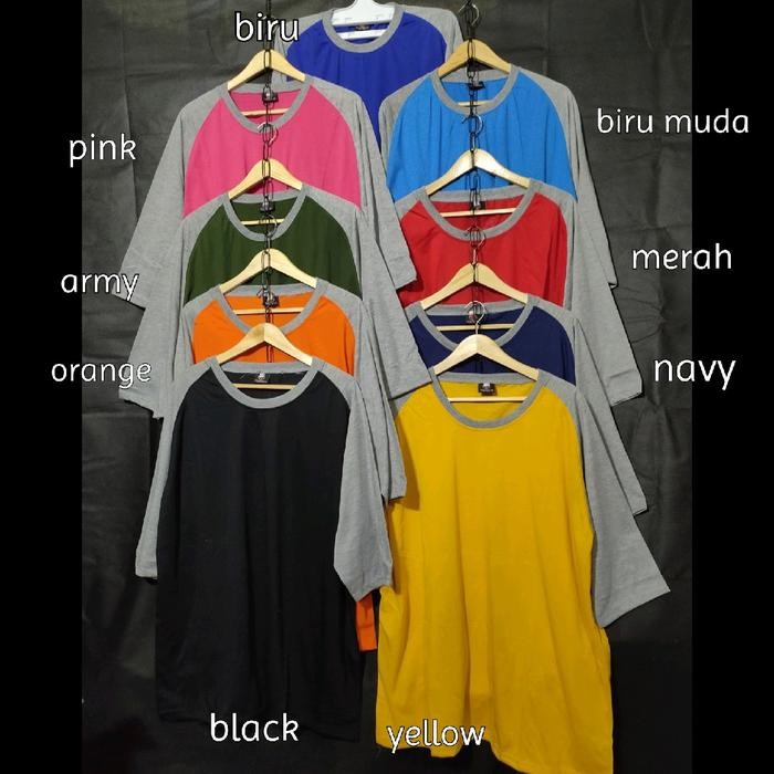 KAOS RAGLAN SUPER JUMBO LD 140 150 BIG SIZE *