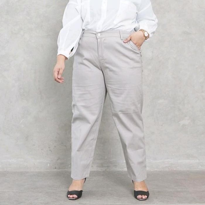 Celana Baggy Pants Wanita Jumbo 6L 7L 8L Celana Panjang Kerja Wanita Kantor Formal *