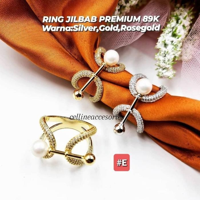 Bros Cincin Bros Ring Wanita Jilbab Ring Hijab Zircon Premium