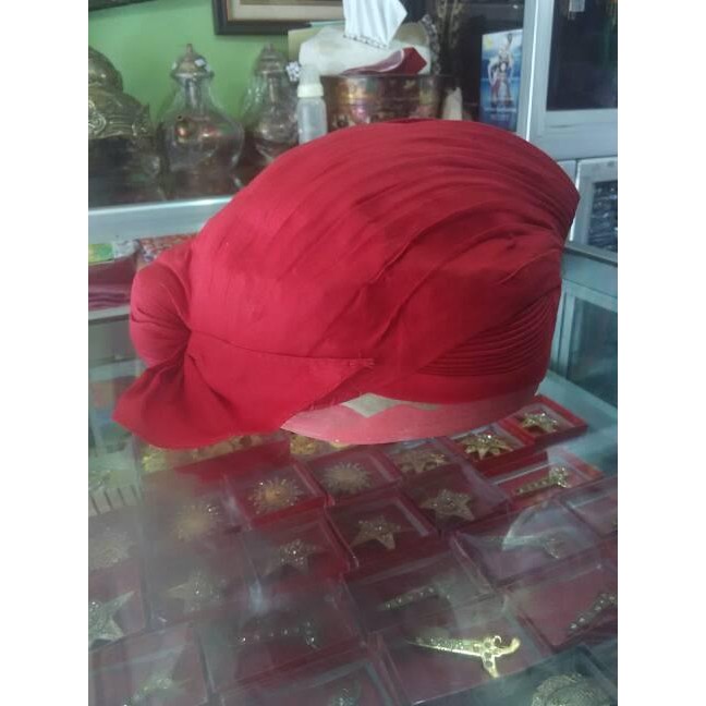 DISKON blangkon jogja jebehan warna merah READY STOCK