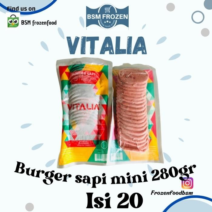 

(Allthebest) vitalia beef burger mini 20pcs 280g