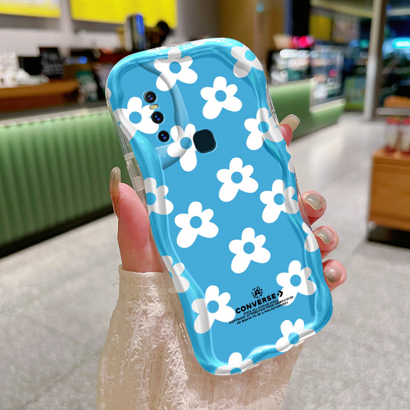 Casing Hp Untuk VIVO V15 VIVO V15 Pro VIVO V20 Pro VIVO S7 Case Casing Bunga Hitam pole Kasing HP Ke