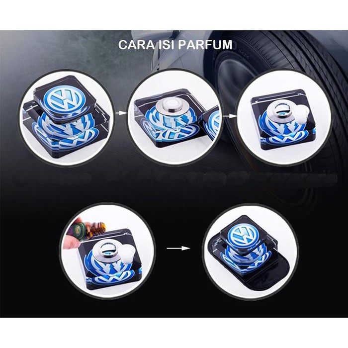 RW087 Tempat Parfum Mobil Bahan Crystal Bisa Isi Ulang Cantik