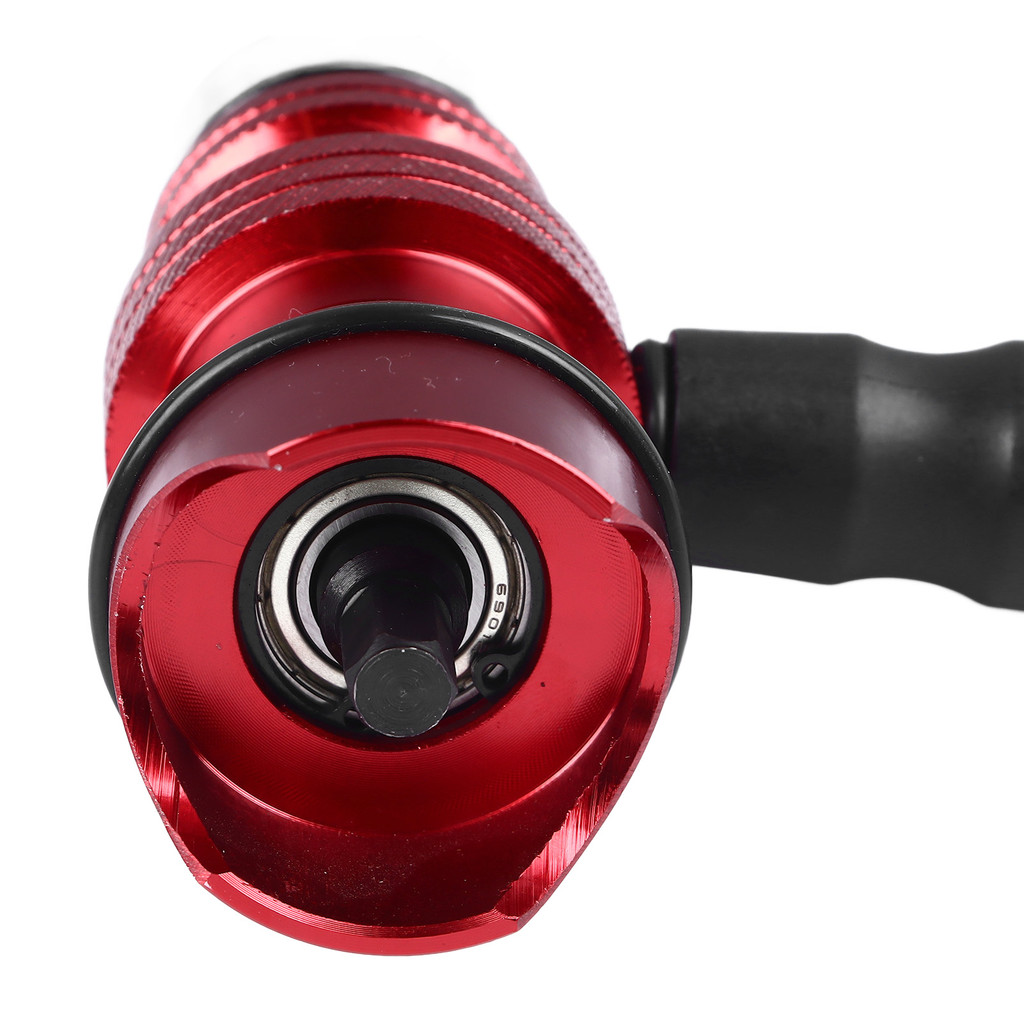 Rivet Drill Adapter Rivet Gun Adapter Red Aluminum Alloy Multifunvtional Professional Electric Rivet