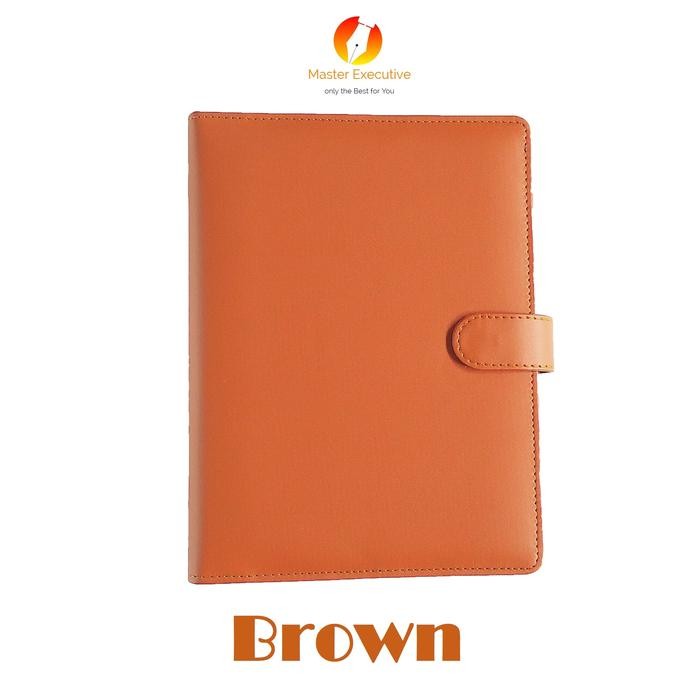 

ONIX BROWN / COKLAT BINDER KULIT KANCING EXCLUSIVE 20 RING A5 CAMPUS KODE 381