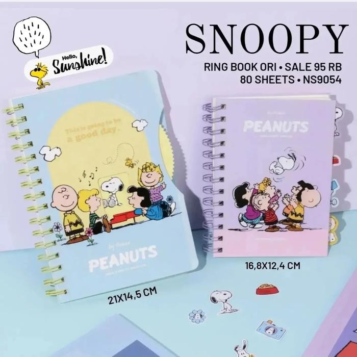 

SNOOPY PEANUTS RING BOOK ORI CANDY COLOURS KODE 192