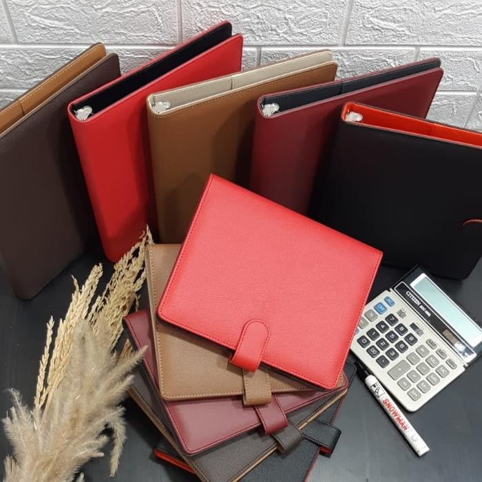 

BINDER A5 B5 KULIT SINTETIS + LOGO KODE 754