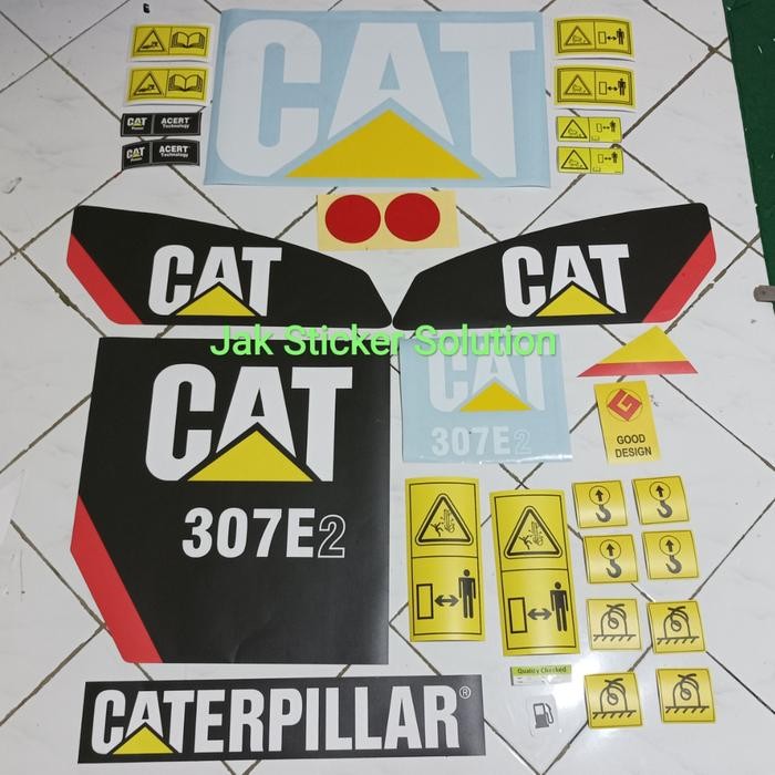 Stiker Excavator Cat 307E