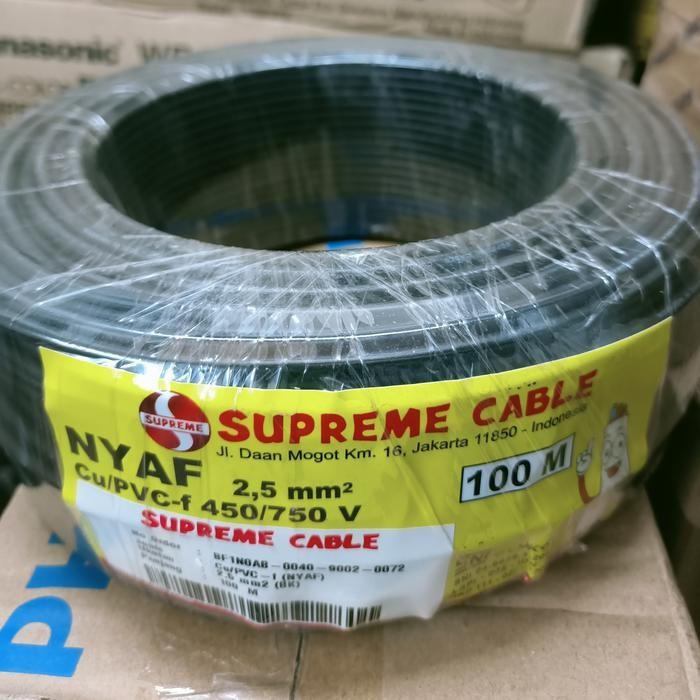 Kabel Serabut Nyaf 1 X 2,5 Supreme @100 Mtr