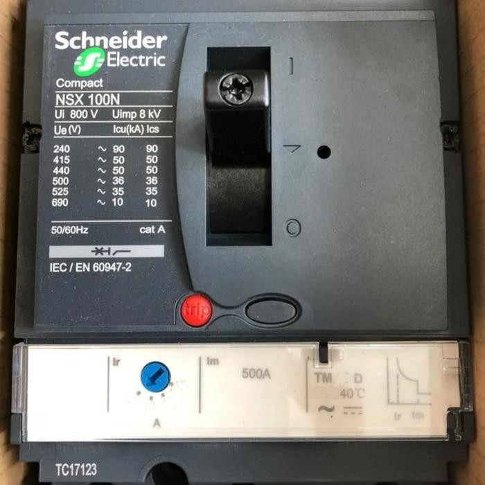 Mccb Schneider Breaker Schneider Nsx100N 63A 3Phase 3 P Lv429842 Tm63D