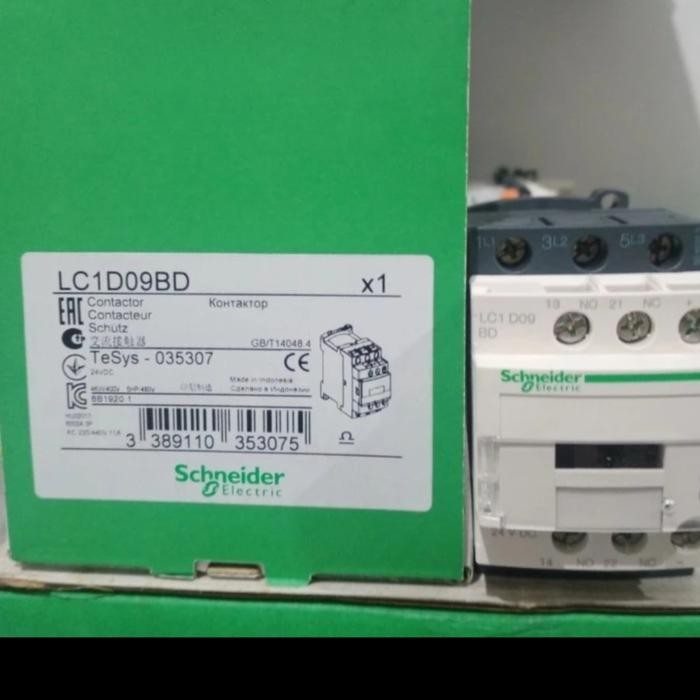 Kontaktor Contactor Schneider Lc1D09Bd 24V Dc
