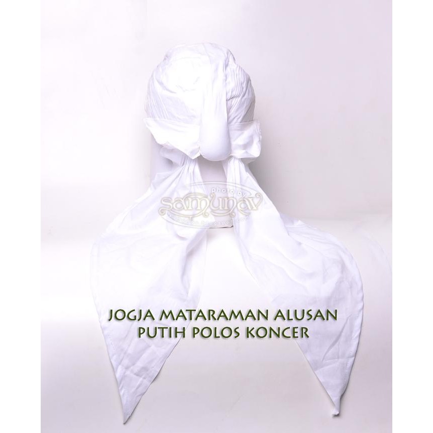 ASLI BLANGKON SUNAN KALIJAGA PUTIH POLOS KONCER READY STOCK