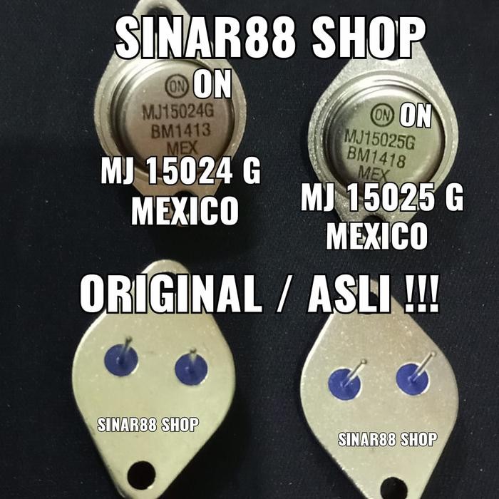 TR TRANSISTOR JENGKOL MJ15024/15025 MJ 15024 15025 MEXICO ORIGINAL ASL SALE