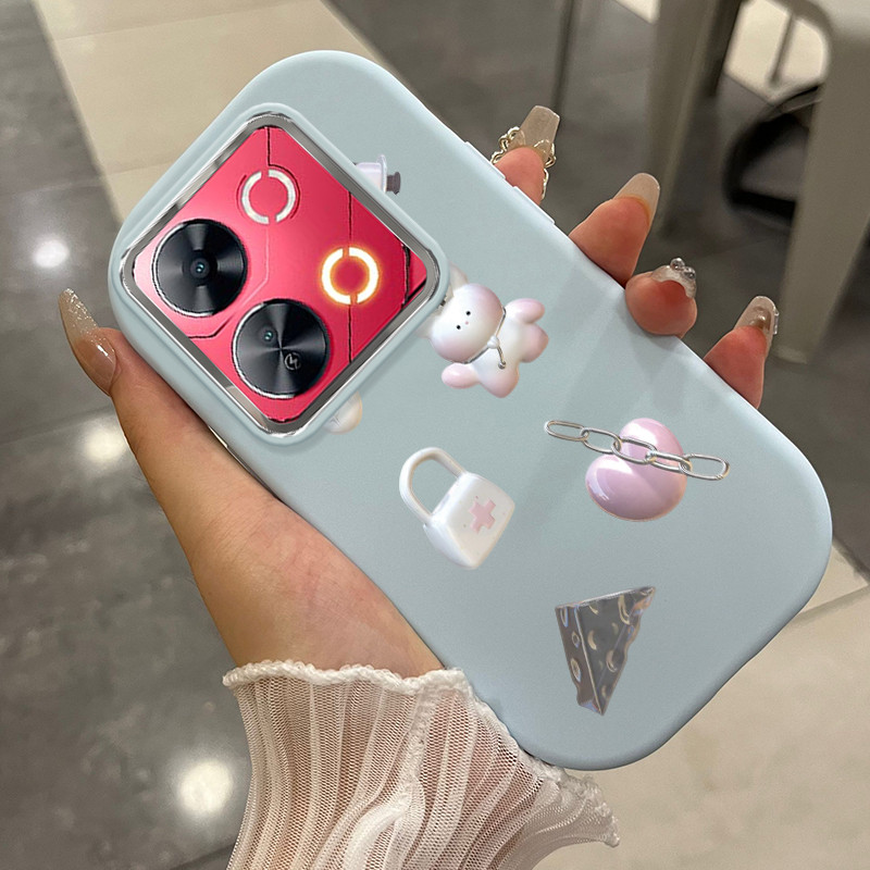 Casing Hp Untuk ITEL P65 S23 Plus Case Casing ponsel Cesing pelindung Silikon HP Kesing Dunia beruan