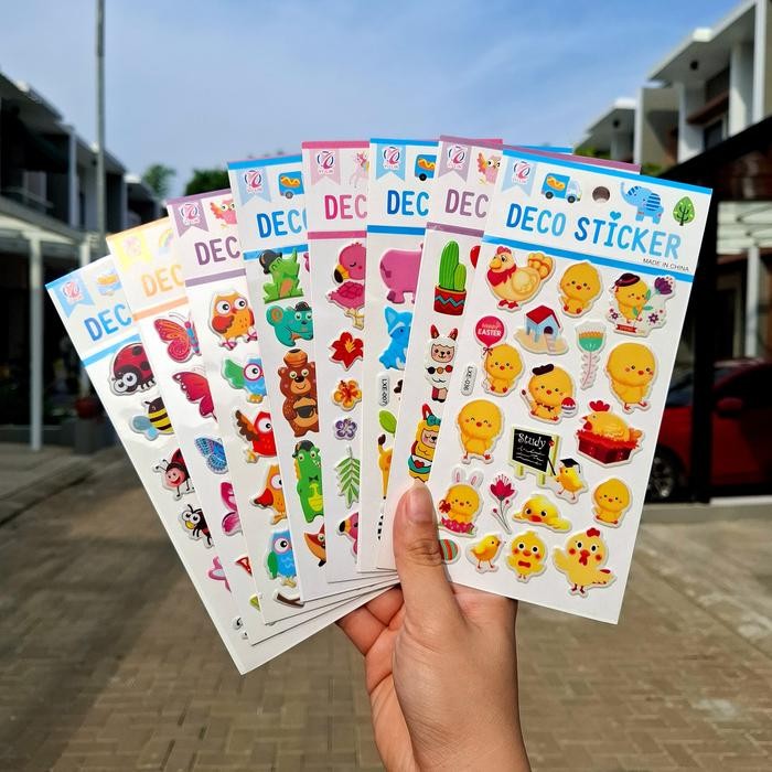 

[LXE] Sticker Timbul Gambar Tempel Stiker Anak Karakter Fish Sea World Ikan